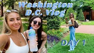 Washington, D.C. Travel Vlog | Day 1 | Flight, Hotel, & Exploring