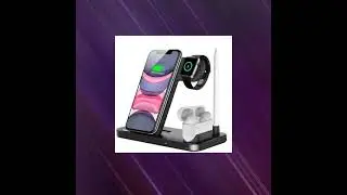 15W Qi Fast Wireless Charger Stand For iPhone 11 XR X 8 Apple Watch 4 in 1 Foldable Charging Dock...