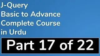 17 How to Hide Show Element in JQuery Tutorial in Urdu - JQuery Tutorial in Urdu (Basic to Advance)