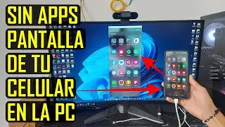 HOW TO PROJECT MY CELL PHONE SCREEN ONTO MY PC | Without Apps 2025