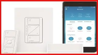 Lutron P-BDG-PKG1W Caseta Wireless Dimmer Kit with Smart Bridge