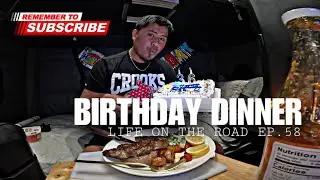 Cooking dinner for my birthday: ribeye steak. This is my life onthe road. Ep. 58.