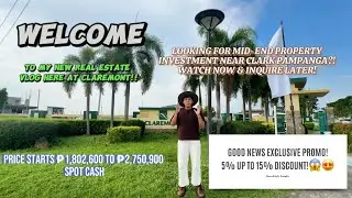 Claremont Update 2024 | Affordable Residential lot 13mins drive to CLARK & Central Business District