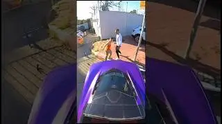 One situation, 2 angles of don’t touch my car. 