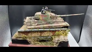 Build a bridge diorama for the King Tiger
