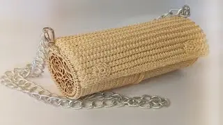 Bolso con lateral de MDF a crochet para principiantes- Tutoútil