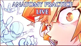 Practicing Anime Anatomy Real Time | Anime Manga Sketch