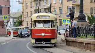 Парад ретро-трамваев в Москве