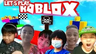 Playing Roblox with our friends