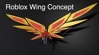Roblox Wings Concept in Blender. Roblox Accessory in Blender.