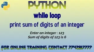 python program to print sum of digits of a number in hindi
