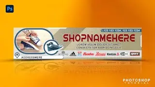 Shop Banner Design | Adobe Photoshop Tutorial