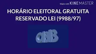 (HD) Vinheta do Horário Eleitoral Reservado - Rede OBB (OUT 2020) TV Ficticia