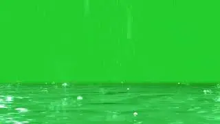 Rain Green Screen | Rain Effect Green Screen Video Background | Realistic Rain Falling Green Screen|