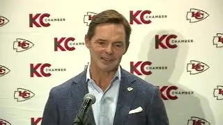 Chiefs team president Mark Donovan speaks at 2024 season luncheon