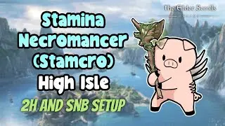ESO PVP Stamina Necromancer (Stamcro) Build High Isle DLC 2h+ SNB setup