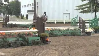 Lynda Tétreault & Saffron parcours chasse Concours Hippique du Parc Août 2013