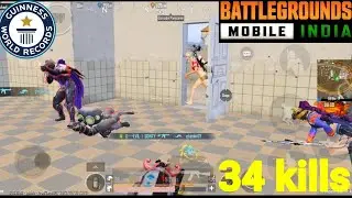 BGMI ❤️ FULL GAMEPLAY 34 KILLS 😈