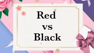 Red ♥️ vs Black 🖤 outfit , accessories,hair , heels  @Trending Choice