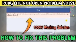 PUBG MOBILE LITE NOT OPENING PROBLEM App not setup Pubg lite Facebook Problem 