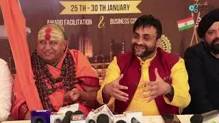 Dr. Gaurav Hans founder of Bharat Bhagya Vidhata Mahatma Gandhi Award 2024 Attended By Suryacharya