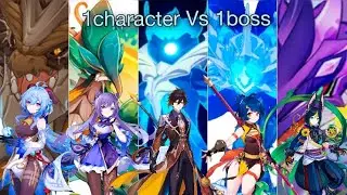 1 CHARACTER VS 1 BOSS ||GENSHIN IMPACT