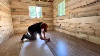 Simple Mortgage Free Cabin Addition: Rough Cut Lumber And Flooring