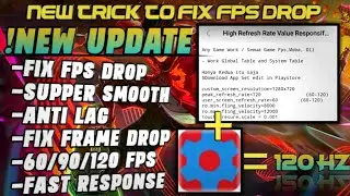 New trick Anti Lag 60-120FPS Using SetEdit Get High Refreshrate/120hz Try Now!