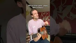 Did you know 'guitar' means 'little orchestra'?