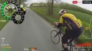FTP Test Kalle - Cycling Time Trial GoPro Dashware data overlay SRM Powermeter