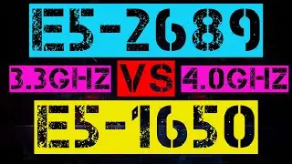XEON E5-2689 VS E5-1650
