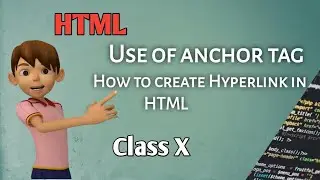 HTML|| Use of anchor tag || how to create hyperlink in HTML ||coding with output ||