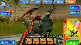 NEW LEGENDARY COMPSOGNATHUS GEN 2 MAX LEVEL 40 | JURASSIC WORLD THE GAME