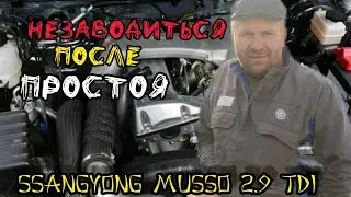 SSANGYONG Musso 2.9 TDI Problem to start after a short downtime