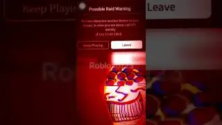 ROBLOX ERROR CODE 1001 #roblox #scary