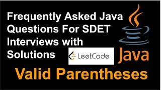Valid Parentheses (LeetCode 20) | Stack Data Structure | Balanced Parentheses @TechiePraveen