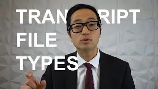 Transcript File Types - Get the .ptx