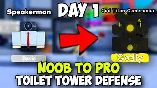 [Day 1] The Beginning of a Legend - Noob to Pro Toilet Tower Defense