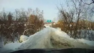 Ледяная шапка родника в ослином логу МЖК-ТЭЦ5