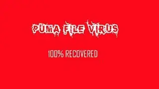.PUMA FILE VIRUS EASILY REMOVED || ALL DATA RECOVERED || 100% WORKING