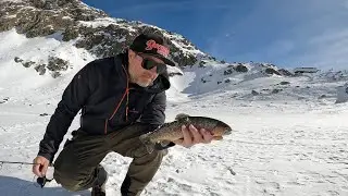 Pesca sul ghiaccio in Ticino, a Carì