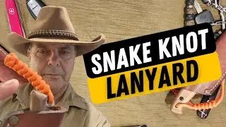 How to tie a Snake 🐍 Knot lanyard #outdooracademyaustralia
