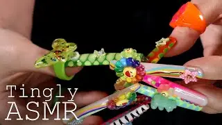 ASMR Clicky Clacky Nails (🎧 NO TALKING | Nail clacking)