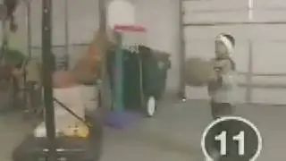 5 Year Old makes 18 Baskets in a Row