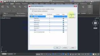 AutoCAD 2016 Review - System Variable Monitor