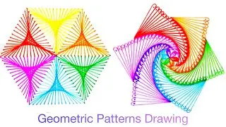 How to Draw Simple Geometric Hexagon Shapes and Optical Illusion 🌈 Zentangle Drawing in Hexagon ✏️