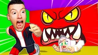 CE MÉCHANT MUR ROUGE VA ÉCRASER TOUT LE MONDE ! Roblox CHALLENGE NOOB vs PRO