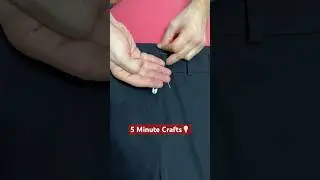 Sürekli Açılan Fermuara Çözüm. Fermuarı Açılan Pantolona Çözüm | 5 Minute Crafts