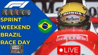 F1 2024 SPRINT WEEKEND: RACE DAY BRAZIL LIVE