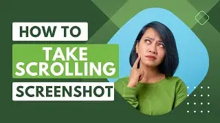 how to take a scrolling screenshot on website!